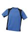 Blauw zwart contrasterend sport shirt