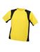 Geel zwart contrasterend sport T-shirt
