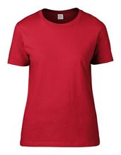 Premium Cotton Ladies Gildan T-shirt Red