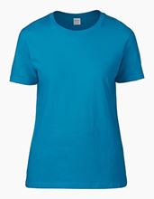 Premium Cotton Ladies Gildan T-shirt Sapphire