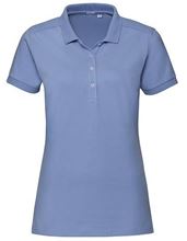 Picture of Dames Stretch polo van Russel Sky