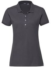Picture of Dames Stretch polo van Russel  Convoy Grey (Solid)