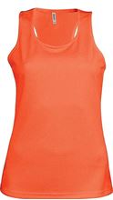 Picture of  Ladies sports vest Fluorescent Orange