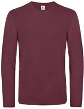 Picture of B&C Exact 190 long sleeve T-shirt Burgundy
