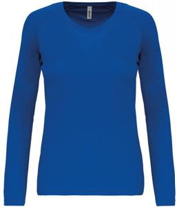 Dames Sport T-Shirt Lange Mouw Proact Sportry Royal Blue