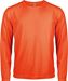 Oranje Sport T-shirts lange mouw