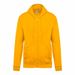 Gele hoodies met rits bedrukken of borduren